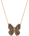 Le Vian Chocolatier Diamond Butterfly Pendant Necklace (1-7/8 Ct. T.w.) In 14k Rose Gold Or Yellow Gold. In Gold