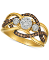 Le Vian Chocolatier Diamond Ring (3/8 Ct. T.w.) In 14k Rose Gold (also Available In Two-tone White & Yellow In Gold