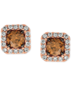 Le Vian Chocolatier Diamond (3/4 Ct. T.w.) Halo Stud Earrings In 14k White Gold, Rose Gold Or Yellow Gold. In Gold
