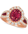 Le Vian Ruby (1-1/5 Ct. T.w.) & Diamond (1-1/4 Ct. T.w.) Ring In 14k Rose Gold (also Available In Yellow Gol In Red