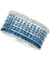 Le Vian Blueberry Layer Cake Blueberry Sapphires (1-1/4 Ct. T.w.) & Vanilla Sapphires (1/3 Ct. T.w.) Ring In In Blue