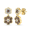 Le Vian Chocolate Diamond & Vanilla Diamond (7/8 Ct. T.w.) Drop Earrings In 14k Rose, Yellow Or White Gold In Gold