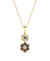 Le Vian Chocolate Diamond & Vanilla Diamonds 18" Pendant Necklace (3/8 Ct. T.w.) In 14k Rose, Yellow Or Whit In Gold