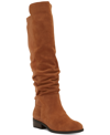 Lucky Brand Calypso Womens Pull On Leather Over-the-knee Boots In Red