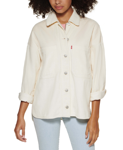 Levi's Ivory Lyocell Blend Iconic Western Shirt In Neutral