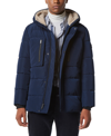 MARC NEW YORK MEN'S YARMOUTH MICRO SHEEN PARKA JACKET WITH FLEECE-LINED HOOD
