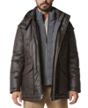 Marc New York Men's Oxley Tumbled Resin Parka Jacket In Brown