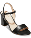 Cole Haan Women's Josie Leather Block Heel Sandals In Black