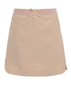 Nautica Little Girls Uniform Performance Scooter Shorts In Tan/beige