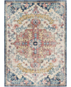 Abbie & Allie Rugs Tikapur Tkr-2321 Mist 5'3" X 7'3" Area Rug In Blue