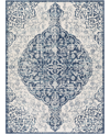 Abbie & Allie Rugs Floransa Fsa-2323 Mist 6'7" X 9' Area Rug In Blue