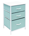 Sorbus 3 Drawer End Table In Blue