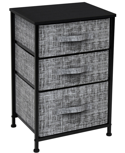 Sorbus Home Nightstand With 3 Drawers In Grey