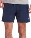 Barbour Men's Essential Solid 5" Swim Trunks In Blue