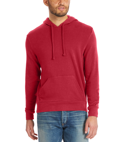 Alternative Apparel Men's Washed Terry The Champ Hoodie In Faded Red