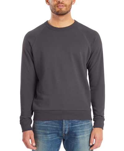 Alternative Apparel Men's Washed Terry Challenger Sweatshirt In Dark Gray