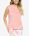 Felina Women's Textured Slub Knit Shell In Pink