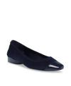 Anne Klein Caroleen Womens Slip On Office Ballet Flats In Blue