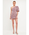 Shop Endless Rose Women's One Shoulder Sequin Mini Dress In Purple