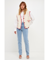 English Factory Faux Shearling Vest In Ivory/cream
