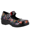 Easy Street Easy Works By  Women's Letsee Mary Jane Clogs Women's Shoes In Multi