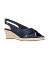 Bella Vita Women's Kimora Espadrille Wedge Sandals Women's Shoes In Blue