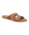 Bella Vita Dov-italy Womens Leather Slip On Slide Sandals In Brown