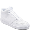 Nike Women's Court Vision Mid Casual Sneakers From Finish Line In White