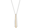 LUCKY BRAND TWO-TONE STICK PENDANT LONG NECKLACE, 30" + 2" EXTENDER