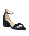 Betsey Johnson Women's Mari Block Heel Evening Sandal Women's Shoes In Blue
