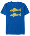 Fifth Sun Men's Nickelodeon Legends Of The Hidden Temple Double Barracuda Short Sleeve T-shirt In Blue