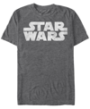 Fifth Sun Men's Star Wars Simple Vintage-like Logo Short Sleeve T-shirt In Gray