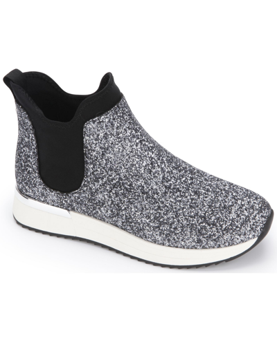 Kenneth Cole Reaction Cameron Chelsea Jogger Womens Glitter Slip On Chelsea Boots In Gray