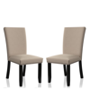 Furniture Of America Southwind Upholstered Side Chairs (set Of 2) In Tan/beige