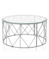Furniture Of America Karlence Round Coffee Table In Silver