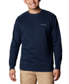 Columbia Hart Mountain Mens Crewneck Cozy Sweatshirt In Blue