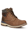 Reserved Footwear Omega Mens Leather Combat & Lace-up Boots In Tan/beige