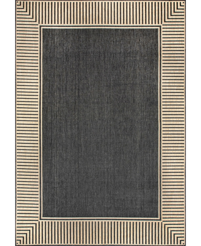 Nuloom Cabana Gbcb02a 3'6" X 5' Outdoor Area Rug In Black