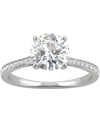 Charles & Colvard Moissanite Engagement Ring (2-5/8 Ct. T.w. Dew) In 14k White Gold In White