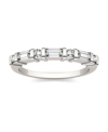 Charles & Colvard Moissanite Baguette Wedding Band 1/2 Ct. T.w. Diamond Equivalent In 14k White Gold In Gold