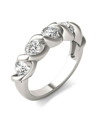 CHARLES & COLVARD MOISSANITE BYPASS BAND 1-1/6 CT. T.W. DIAMOND EQUIVALENT IN 14K WHITE OR YELLOW GOLD