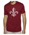 La Pop Art Mens Premium Blend Word Art T-shirt - When The Saints Go Marching In In Red