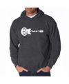 La Pop Art Men's Word Art Hoodie - Come Together In Gray