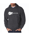 La Pop Art Men's Word Art Hooded Sweatshirt - Don't Stop Believin In Gray