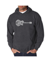 La Pop Art Men's Word Art Hooded Sweatshirt In Gray