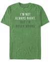 Fifth Sun Men's Never Wrong Short Sleeve Crew T-shirt In Green