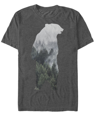 Fifth Sun Men's Bear Mountain Short Sleeve Crew T-shirt In Charcoal Heather