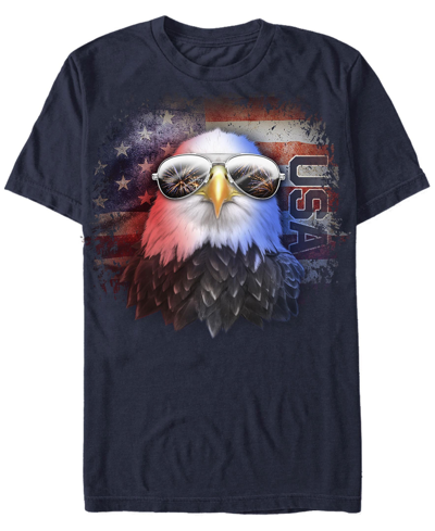 Fifth Sun Men's Rock Eagle Short Sleeve Crew T-shirt In Navy