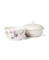 Lenox Butterfly Meadow 3-piece Stackable Bowl Set In White