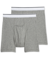 Jockey Men's Pouch Midway Boxer Briefs, Pack Of 2 In Gray